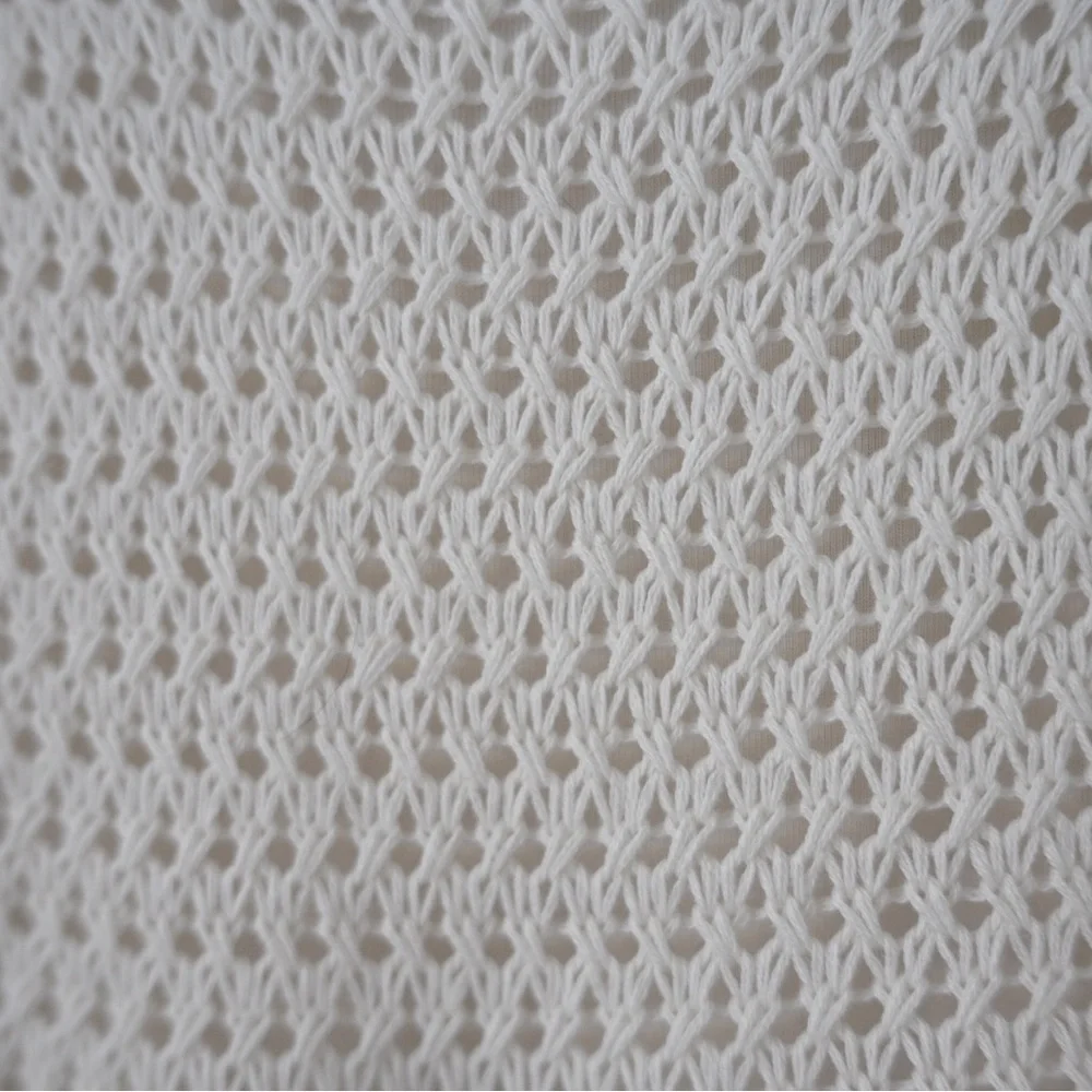 Abercrombie & Fitch Cream Crochet Knit Dress Boho Midi Size M (Tall) Fairy - Picture 9 of 15